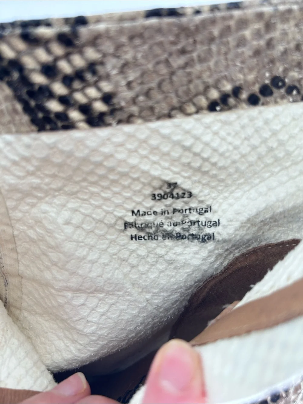 Free People Cecile Snakeskin Block Heel Ankle Boots - UK‎ 37